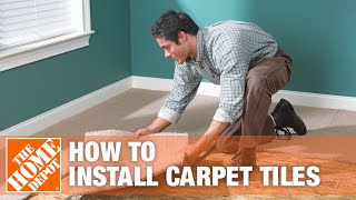 How to Install Carpet Tiles  The Home Depot [upl. by Siberson]