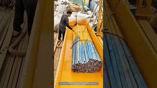 Process Of Immersing Scaffold Steel Pipes In WaterBased Paint [upl. by Ylime]