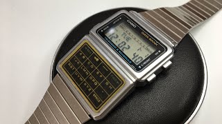 TUTORIAL Casio Databank Watch DBC600 1984 Quick Battery Change [upl. by Udell]