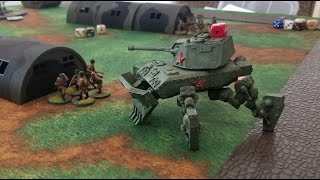 Battle Report 31 1250pts Konflikt 47 – Germans vs Soviets [upl. by Aihsyak659]