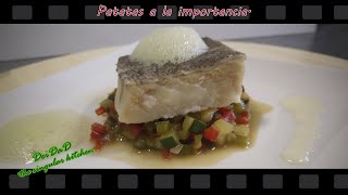 Bacalao Micropisto y Matices  Aire de cilantro y Mayonesa de pescado [upl. by Icken]