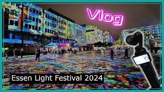 Essen Light Festival 2024  Bis zum 1310 Osmo Pocket 3 im Lowlight Test  VLOG [upl. by Ioves]