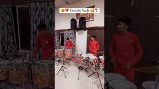 😍💖 Gulabi Sadi 😊🤩  New Trending Music  G Music  love shorts dandiya orchestra [upl. by Kirsti]