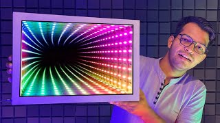 How To Make INFINITY MIRROR Light  Decoration Light kaise banaye [upl. by Doloritas]