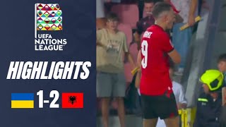 Ukraine vs Albania 12 Highlights UEFA Nations League 202425 [upl. by Annavaig]