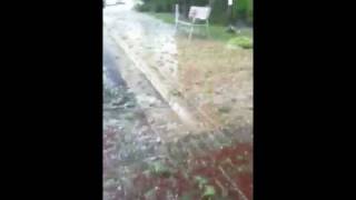 Hailstorm Appleton WI 72010 [upl. by Nonnahsed]