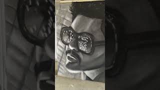 Realistic The Weeknd graffiti in black and White TheWeeknd theweeknd [upl. by Phiona]