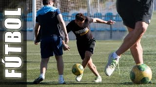 Neymar Rabona Skills con expulsión  Trucos de futbol técnicas y habilidades [upl. by Gonagle]