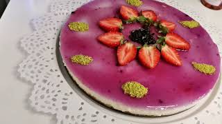 LABNE PEYNİRSİZ PİŞMEYEN KOLAY CHEESECAKE TARİFİ [upl. by Adnale]