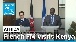 French Foreign Minister Stephane Sejourne visits Kenya • FRANCE 24 English [upl. by Adnaluy]