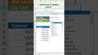 Sumar DÍAS LABORABLES a una fecha Tips Excel [upl. by Berry567]