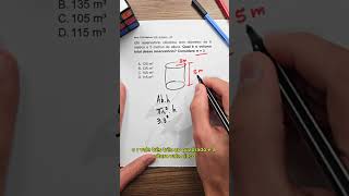 Volume cilindro matemática concursos [upl. by Ahkihs]