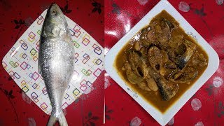 How to make Hilsa fish  Hilsa fish and taro curry recipe  Taro Root and hilsa macher jhol [upl. by Ellord344]