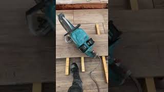 Makita CE001G XGT 2x 40v Max CutOff Saw cutting 3cm ceramic tiles shorts makita [upl. by Knapp664]