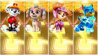 PAW Patrol  The Mighty Movie Chase 🐶 Marshall 🐶 Zuma 🐶 Ryder 🐶 Rubble 🐶 Skye ☄️ Tiles Hop EDM Rush [upl. by Goldarina]