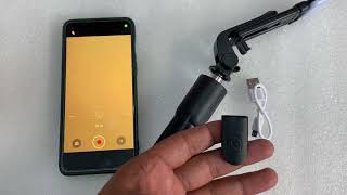 How to use Selfie stick R1S with tripod and bluetooth remote control [upl. by Wain]