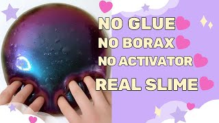 How To Make A ❌No Glue ❌No Borax Slime  Homemade Diy Slime without❌ glue ❌borax  ❌activator [upl. by Vicki]