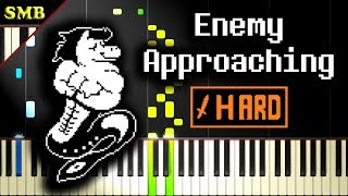 UNDERTALE  ENEMY APPROACHING  Piano Tutorial [upl. by Imiaj]