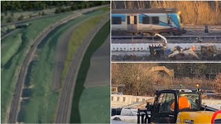 UPDATE Prep work for new stretch of track at Heaton Lodge Junction [upl. by Yttam]