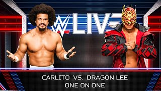 WWE 2K24  CARLITO VS DRAGON LEE [upl. by Kcirdor]