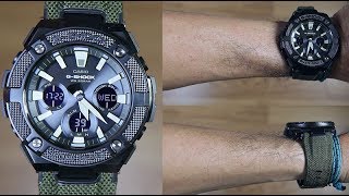 CASIO GSHOCK GSTEEL GSTS130BC1A3  UNBOXING [upl. by Amlez]