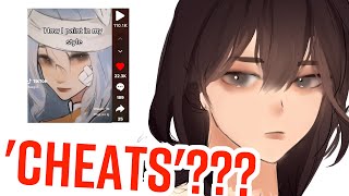 ROASTING TIKTOK ART TUTORIALS 8 [upl. by Arocahs]