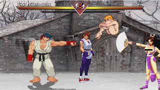 Ryu vs Mai  Street Fighter vs SNK Showdown [upl. by Lilak]