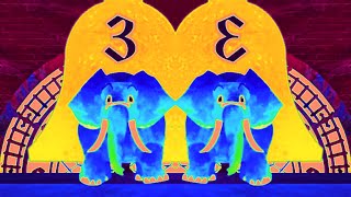 HICKORY DICKORY DOCK ELEPHANTMIRROR NORMAL VS EFFECTS [upl. by Ainotna868]