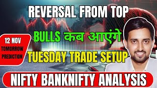 Nifty amp Bank Nifty Tomorrow Prediction 12 Nov Nifty and Bank nifty targets  Options Guide [upl. by Averill]