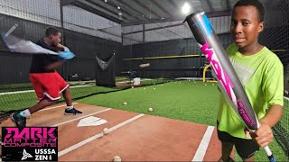 12 YEARS OLD HITTING 85 MPH OFF THAT HACK ATTACK [upl. by Anemij]