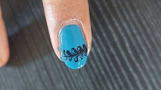 🍃💯simple nail art design at home 🧷💅 viralvideo easynailart youtube [upl. by Fante]