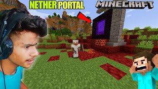 Can I Go To Nether Portal From A New World  MINECRAFT SERVER GAME PLAY 11 [upl. by Brogle]