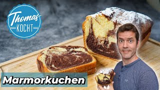 Marmorkuchen klassisch  saftig einfach und lecker [upl. by Peatroy530]