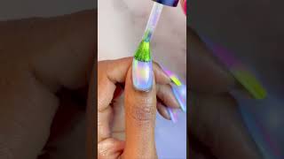 🩵🌞 easynailart nails naildesigns shorts gradientnails nailart nailinspo [upl. by Odnalor]