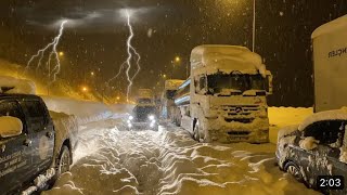 Thundersnow Winter Storm Hits mississauga snowstormtorontocanada calgary [upl. by Aisak]