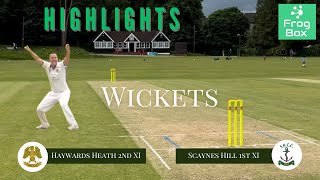 Wickets HHCC 2nd XI v Scaynes Hill 1st XI 03082024 [upl. by Irahk]