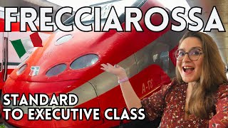 Train travel in Italy  Frecciarossa in Standard Business and Executive class [upl. by Killie71]