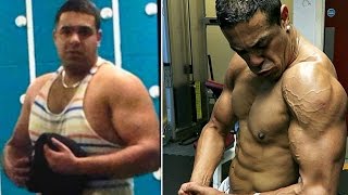 BEST EVER 6 MONTH BODY TRANSFORMATION  OBESE TO SHREDDED [upl. by Yclek]