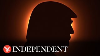 Donald Trump shares bizarre eclipse campaign advert [upl. by Roots]