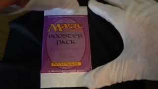 Opening an Arabian Nights Booster pack Magic the Gathering MTG [upl. by Tessler302]