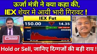 IEX SHARE LATEST NEWS TODAY IEX SHARE TARGET ऊर्जा मंत्री ने क्या कहा की S B STOCK NEWS [upl. by Cleasta]