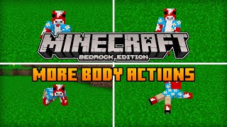 More Body Actions AddOn for Minecraft  Minecraft Bedrock 119  120 [upl. by Siurad200]