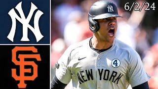 New York Yankees  San Francisco Giants  Game Highlights  6224 [upl. by Gerald]