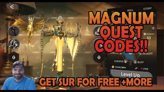 3 Codes  Get Sur  Magnum Quest [upl. by Crispas]