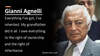 Gianni Agnelli  Quotes Audio [upl. by Gayler423]