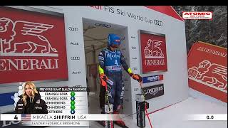 Mikaela Shiffrin 🇺🇸  Kronplatz womens GS Jan 24 2023 1st run sheskis atomic [upl. by Notsuj769]