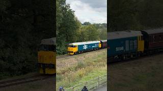 50049 Defiance arriving Highley SVR 2024 Autumn Diesel GalaSevern Valley Preserved Railway [upl. by Eicart]