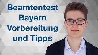 TIPPS für den BEAMTENTEST  LPA BAYERN  wwwbeamtentestvorbereitungde [upl. by Oicnanev]