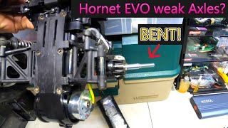 Tamiya Hornet EVO Weak Rear Axles its bent 😥 [upl. by Darian]