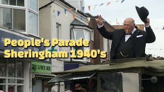 Peoples Parade Sheringham 1940s Weekend 2024 [upl. by Azil]